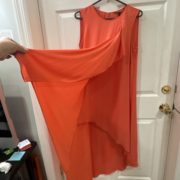 BCBG MaxAzria Asymmetrical Layer Drape Tail Hailey Dress  Size M Y2K - Picture 3 of 8
